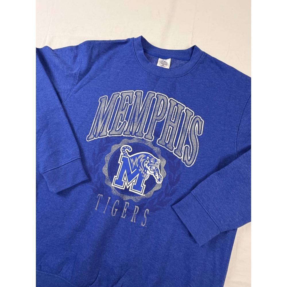Memphis Tigers Graphic x Rivalry Threads Sweatshirt Mens Large Blue